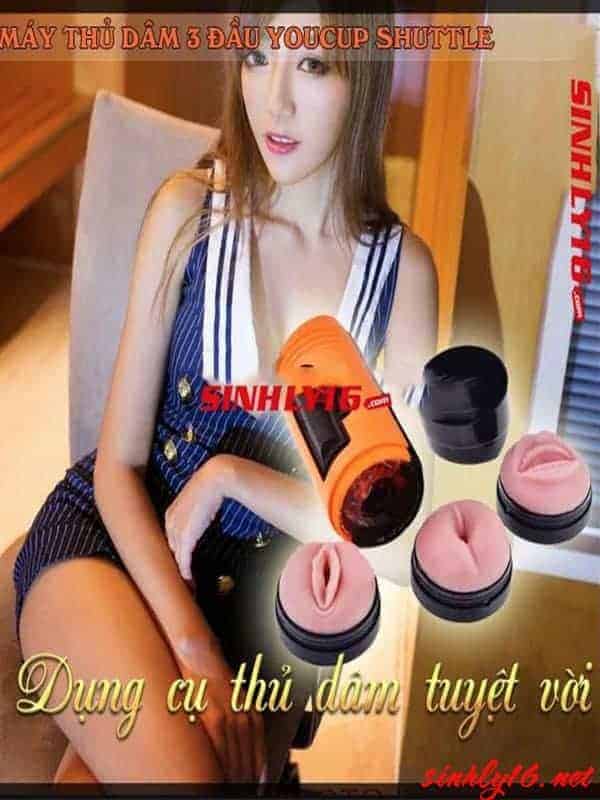 Máy thủ dâm 3 đầu Youcup Shuttle 3 kểu mút cực phê