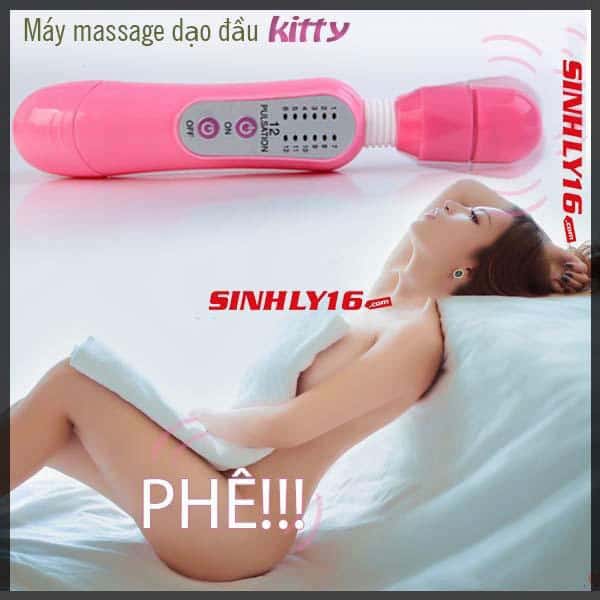 Thủ dâm hiệu quả với máy masage dạo đầu Kitty