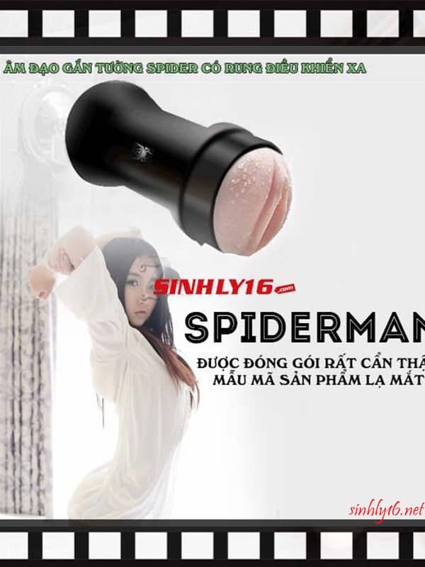 Âm đạo giả hít tường Spider Man được điều khiển rung từ xa