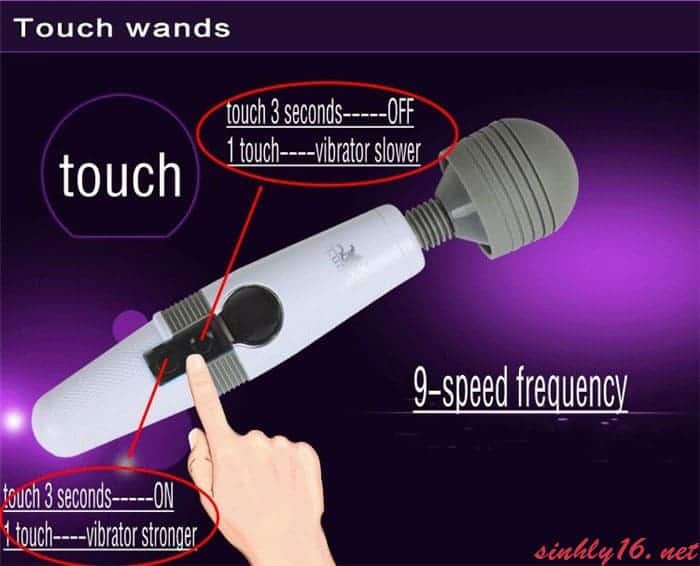 Chày rung Louge siêu khỏe điều chỉnh cảm ứng màn hình