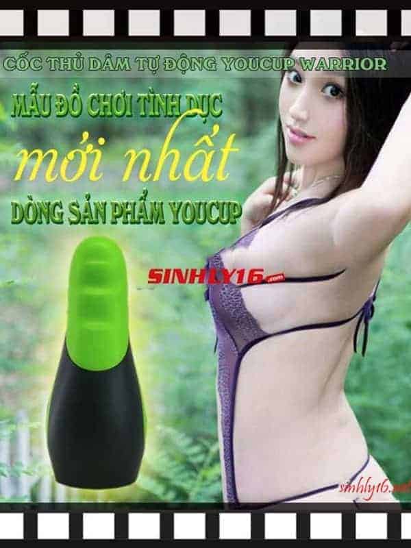 Cốc thủ dâm tự động Youcup Warrior trơn trượt rất phê