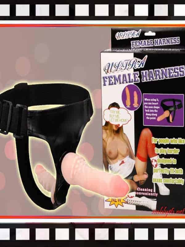 Dương vật giả có dây đeo 2 đầu cho les Female Harness
