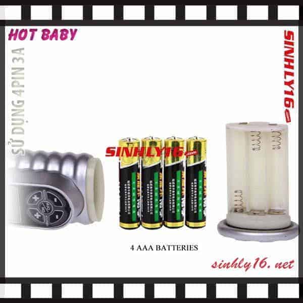Dương vật giả Hotbaby sử dụng 4 Pin AAA