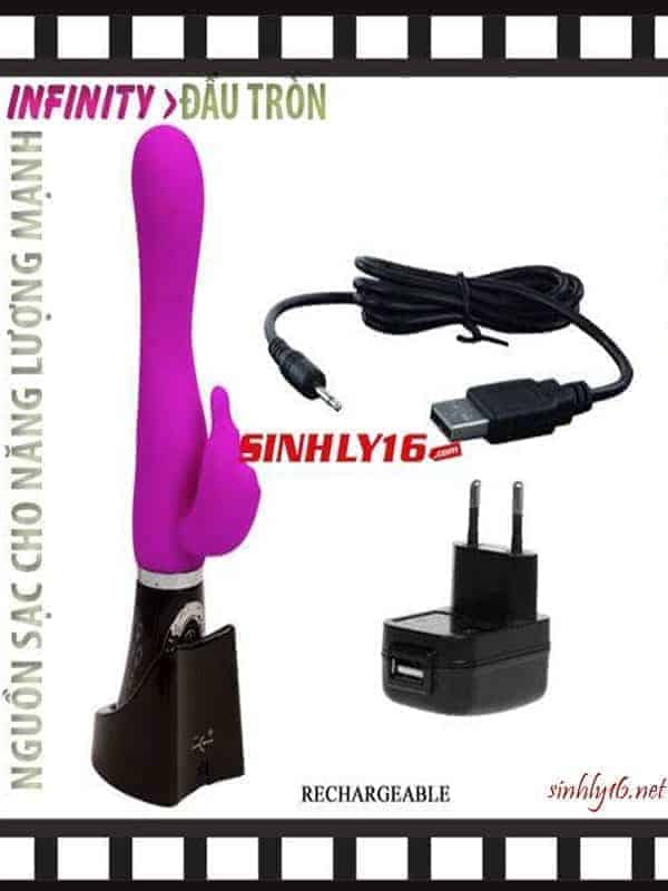 Dương Vật Giả Infinity Rung 120 Chế Độ của Mỹ Rung Ngoái Xoay