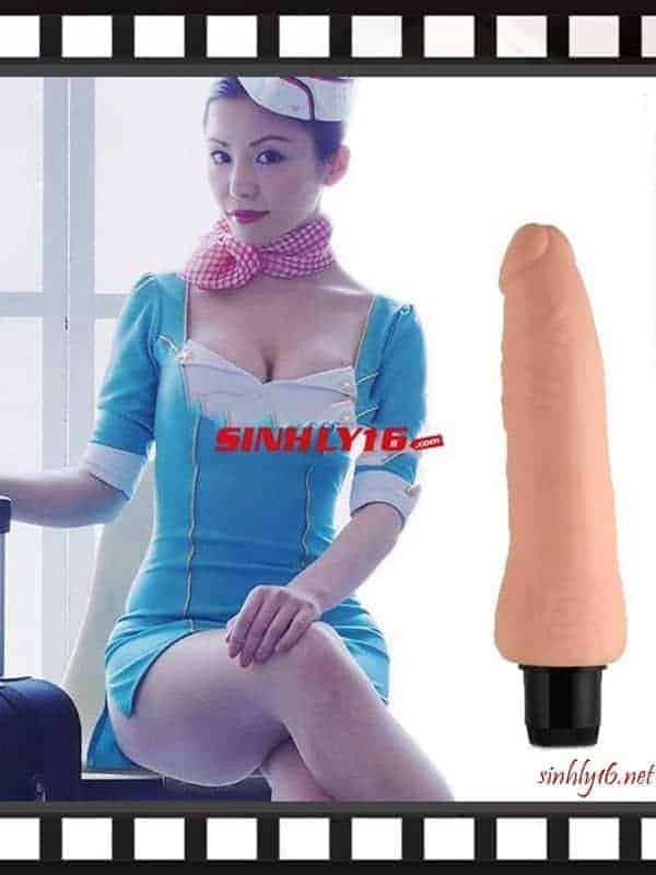 Dương vật giả Real Feel Rung Ngoái mềm mịn