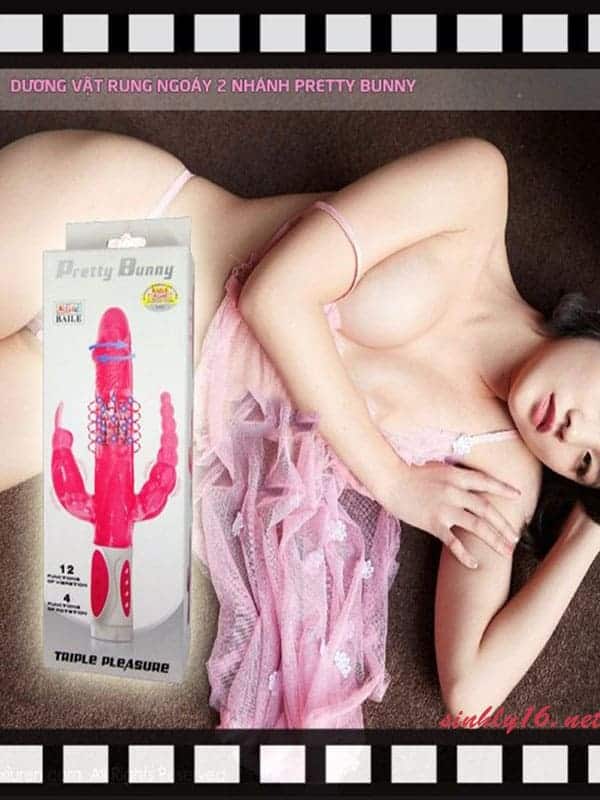 Dương vật giả siêu bạo lực Pretty Bunny kích thích