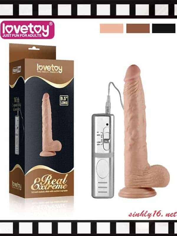 Dương vật silicon Lovetoy thuôn dài siêu rung dũng mãnh