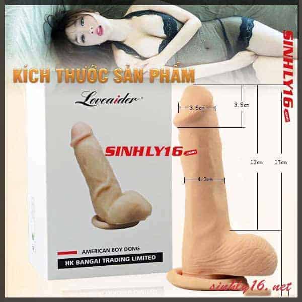 Kích thước dương vật giả Silicon Chân thật uống cong tự do