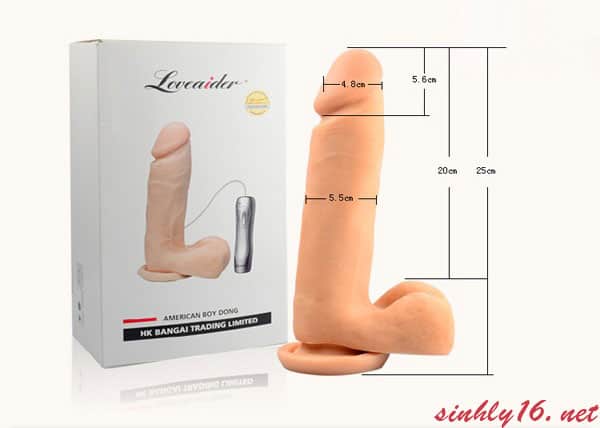Kích thước dương vật giả Silicon Loveaider 02