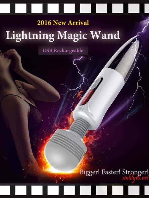 LETEN Lightning Huge Magic Wand Massager Powerful AV Vibrator Nipple Clitoris Stimulator Adult Erotic Toys Sex