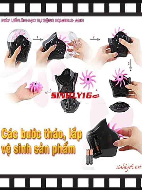 Máy bú liếm âm đạo tự động SQWeel 2 kích thích liên hồi