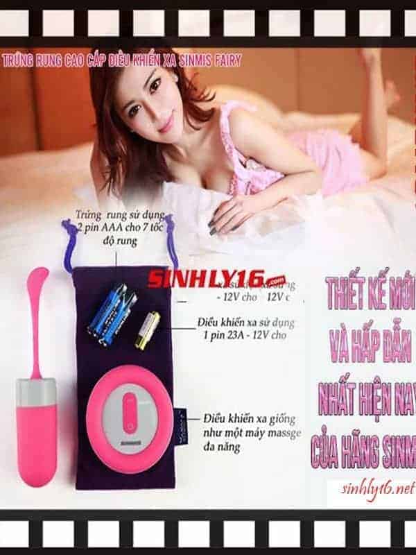 Trứng rung cao cấp điều khiển xa Sinmis Fairy