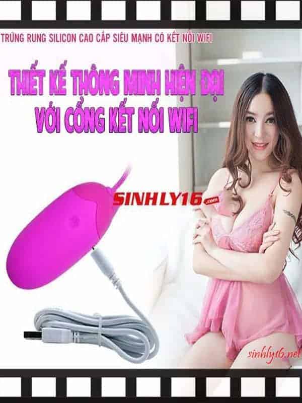 Trứng rung silicon cao cấp siêu mạnh có kết nối wifi