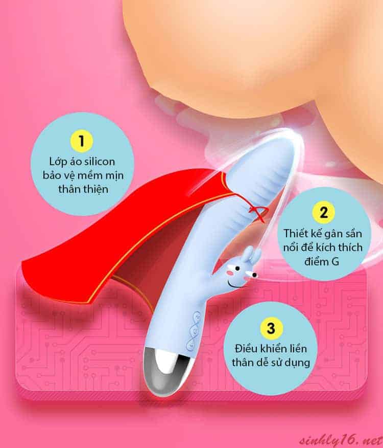 Dương Vật Giả Rung Siêu Mạnh 7 Tần Số  Pretty Love– DV362