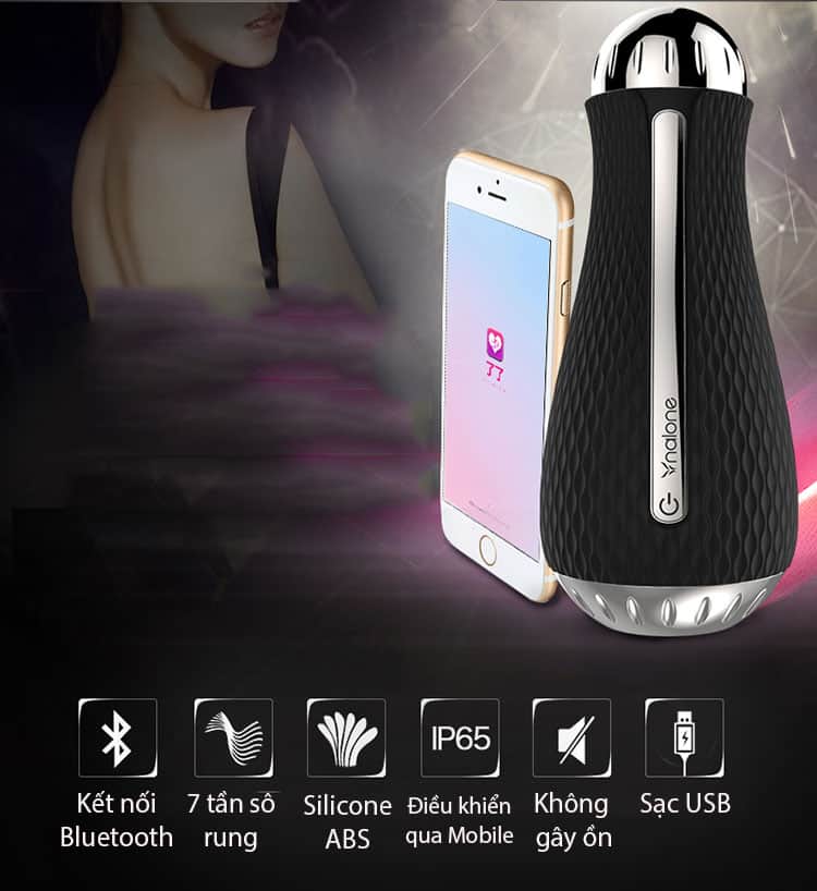 Cốc thủ dâm cao cấp 3D Nalone Jack kết nối Bluetooth - AD49B