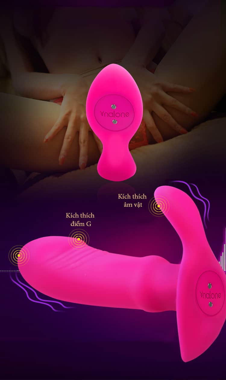 Dương vật siêu rung sưởi ấm điều khiển xa Nalone Marley -DV19A