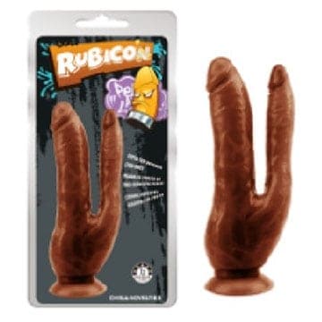 Dương vật silicon hít đất 2 nhánh-DVG12