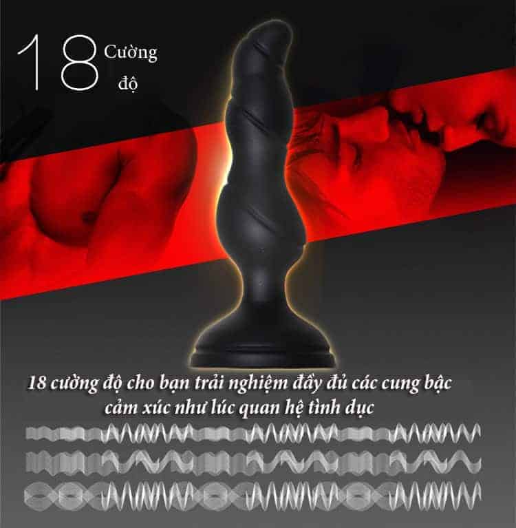 Sextoy rung hậu môn và điểm G siêu mạnh điều khiển xa -DD19A