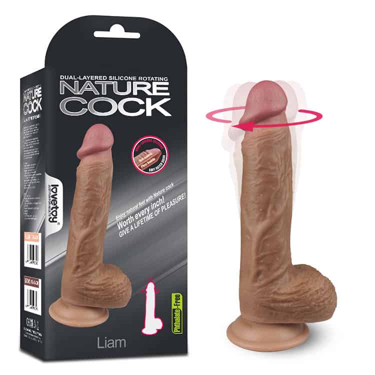 Dương Vật Giả Lovetoy Nature Cock Liam  Rung Ngoáy- DV59H