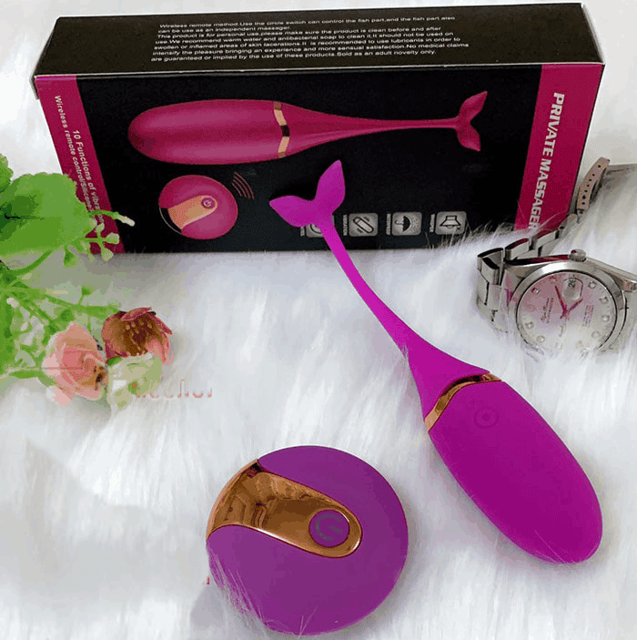 Trứng Rung Cao Cấp  Điều Khiển Từ Xa Cá Heo  Anh Quốc -  EG05