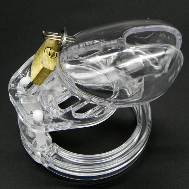 Khóa dương vật bằng nhựa trong-BZ12A