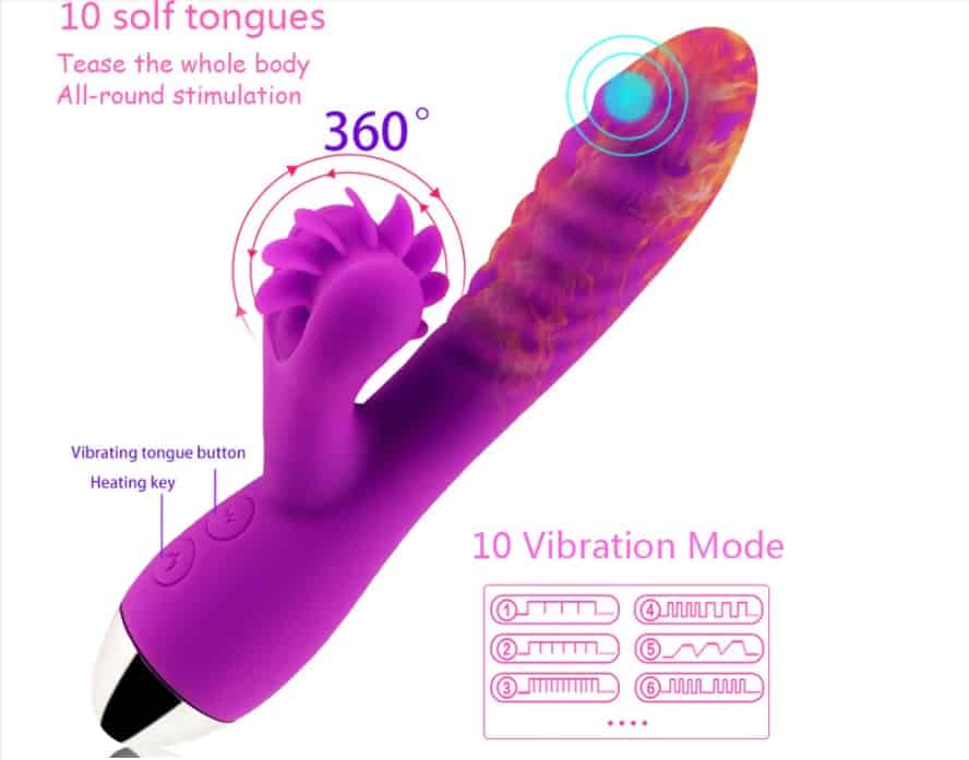 Dương Vật Giả Đa Năng Có Lưỡi Bú Mút, Có Sưởi Ấm DV73