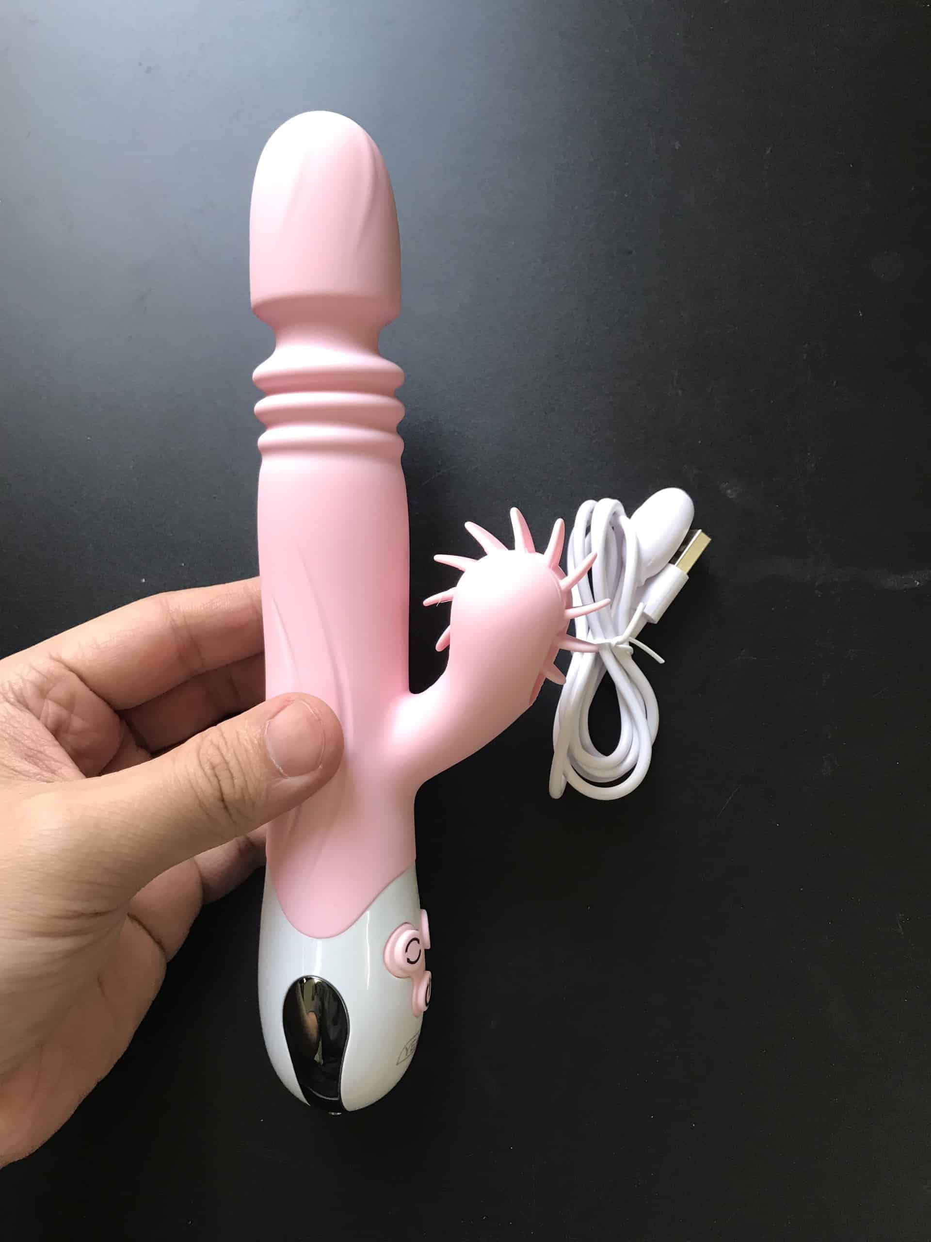 Dương Vật Giả Đa Năng Lưỡi Liếm Xoay Siêu Kích Thích DV60B