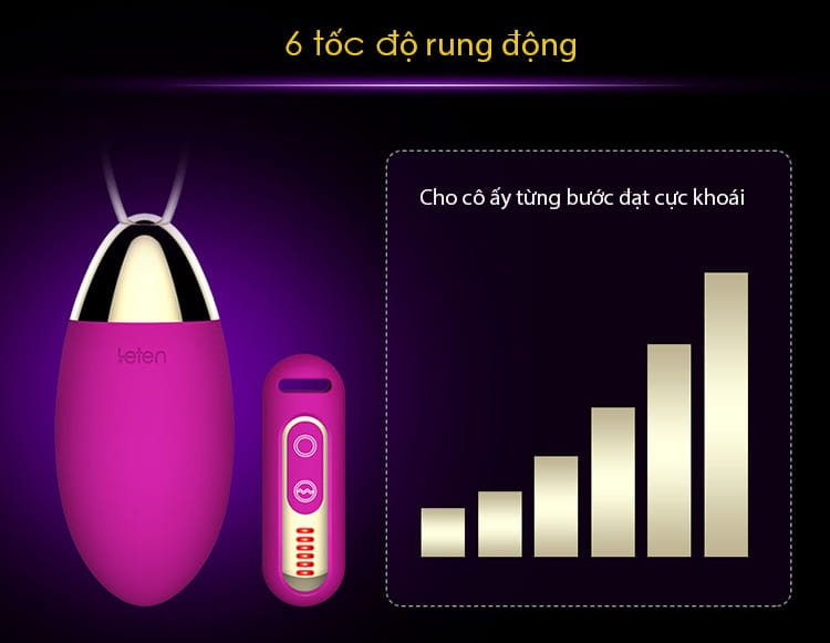 Trứng Rung Điều Khiển Xa Leten Lightning Big - EG33A